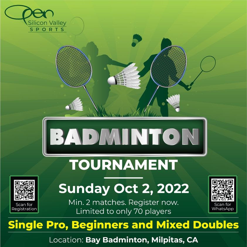 Badminton Tournament OPEN Silicon Valley